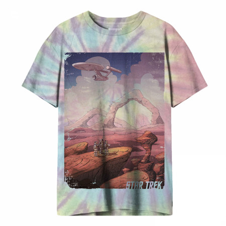 Star Trek Tye Dye Landscape T-Shirt